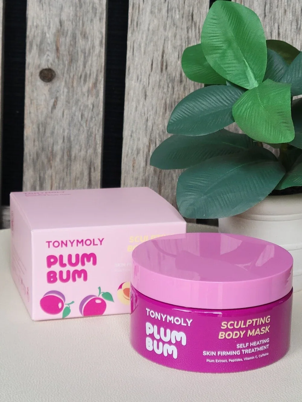 Plum Bum Sculpting Body Mask - Pink Tonymoly